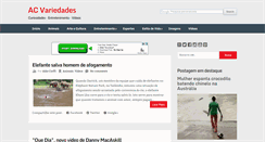 Desktop Screenshot of acvariedades.com.br